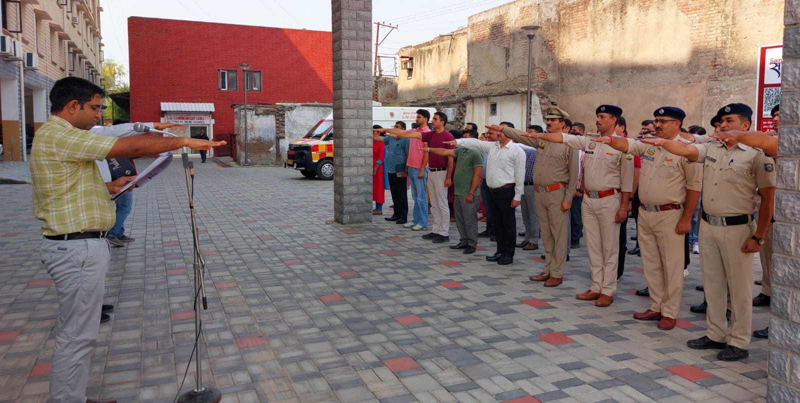 ADC administered oath to officers on World Standards Day